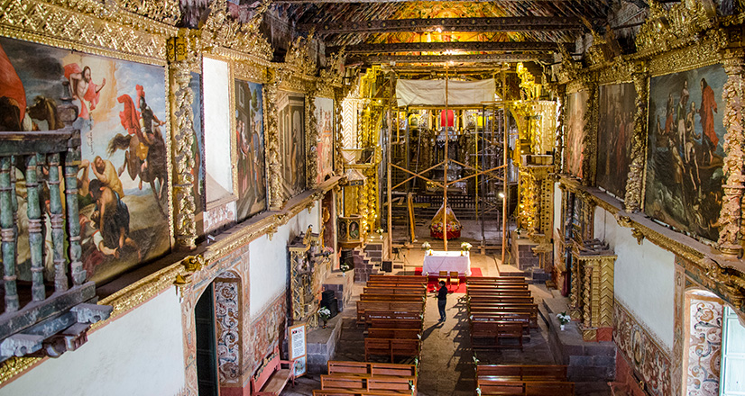 Interior of the Church of San Pedro Apóstol